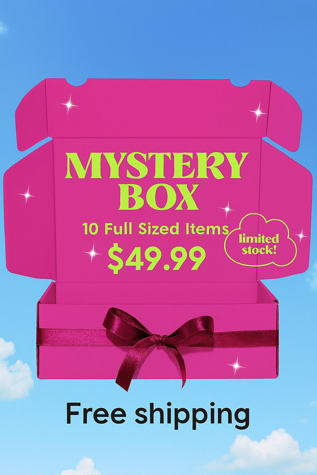 Mystery Box 10 items $49.99 valued at $100+